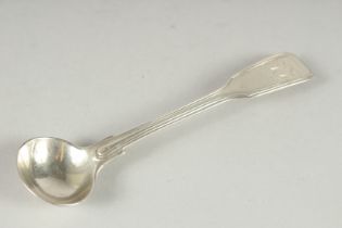 A SILVER MUSTARD SPOON, London, 1840.