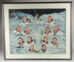 MOONWALKER Signed. BUZZ ALDRIN, ALAN BEAN, PETER CONRAD, ALAN SHEPARD, EDGAR MITCHELL, JIM IRWIN,