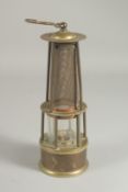 A WIRE MESH MINER'S LAMP.