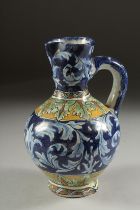 A CANTAGALLI POTTERY JUG. 6.5ins high.