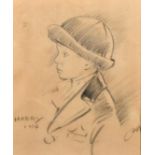 English School, Circa 1926, a head study of a young boy, inscribed 'Harry' and indistinctly