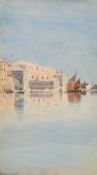 James Alfred Aitken (Late 19th Century), 'The Doges Palace', watercolour, signed, 7.25" x 4" (18.5 x
