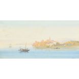 H... Colvin (19th - 20th Century) British, A pair of watercolour views of Coastal and river scenes