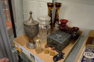Miscellaneous collectables to include Chinese hard stone seals and other items.