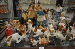 A good collection of Doulton and other figures to include animals.