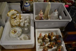 Collectable and decorative china to include Doulton figurines and Goebel figures etc.