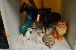 Beswick and other decorative china to include horses etc.