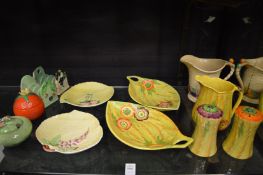 A collection of Carlton ware dishes, jugs and other items.