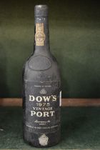 One bottle of Dow's vintage port 1975.