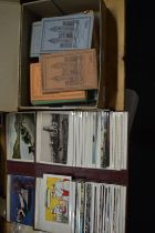 British Museum Natural History information cards together with postcard albums and contents.