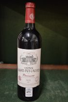 Chateau Grand Puy Lacoste 2009, one bottle.