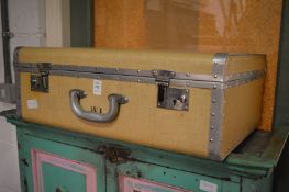 A vintage suitcase.