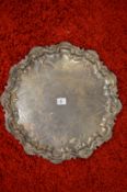 A large plated salver.