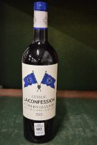 Chateau La Confession 2015, one bottle.