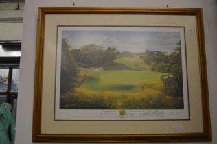 Graeme Baxter, Royal Melbourne Golf Club, limited edition colour print, signed.