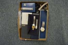 A Ladies Ebel wrist watch (strap damaged) together with a Gentleman's Longines stainless steel wrist