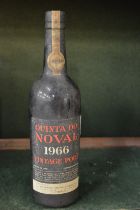 One bottle of Noval vintage port 1966.