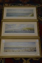 Robin Davidson, Studland Bay, pencil signed colour print and two others by the same artist.