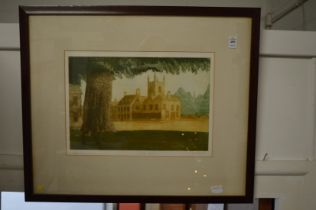 M Wood, Village Green, limited edition print.