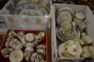 A quantity of decorative part tea services and other china.