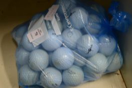 A bag of Top-Flight golf balls.