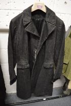 A ladies Ralph Lauren black denim full length coat.