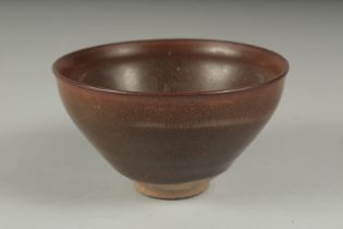 A CHINESE SONG STYLE HARE'S FUR TEA BOWL, 12.5cm diameter.