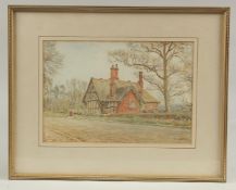 Henry James Sage (1868-1953) Artington Farm, St Catherine's, watercolour Signed, 7.5" x 11" (19 x