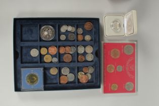 A TRAY OF SUNDRY COINS AND COINAGE OF GREAT BRITAIN, 19667.