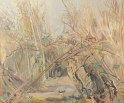 Mid-20th Century, 'The Ridings in March', oil on canvas, 20" x 24" (51 x 61cm)..