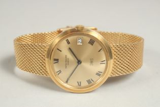 A PATEK PHILIPPE, I O S MILLION DOLLAR 18CT GOLD WRISTWATCH. Inscribed: MILLION DOLLAR ASSOCIATE I O