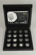 THE ROYAL MINT. THE UK 50p SILVER PROOF COLLECTION. 4Oth anniversary ( 1969 - 2009).