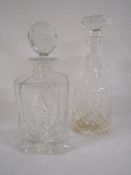 Stuart crystal decanter and one other