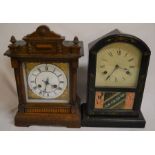 2 late 19th century mantel clocks