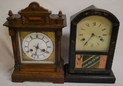 2 late 19th century mantel clocks