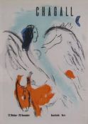 Marc Chagall lithographic print 'Kunsthalle Bern' - approx. 57.5cm x 47.5cm