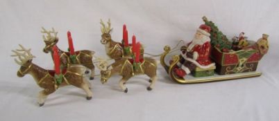 Villeroy & Boch Christmas Toy Memory Santa's Sleigh Ride - musical decoration approx. 84cm long