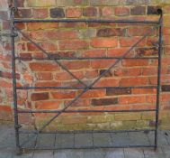 Vintage wrought iron gate W119cm Ht 114cm