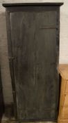 A period French dug out oak cabinet made from an oak tree trunk Ht 160cm W 54cm D 35cm