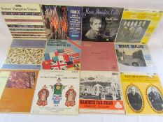 Collection of approx. 29 vinyl records including 'Pomp and Circumstance' Sir Edward Elgar -