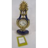 Franklin Mint Marie-Antoinette porcelain clock - The Victoria & Albert Museum (missing hand screw so