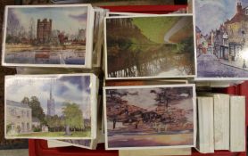Large quantity of David Cuppleditch postcards (unopened) 50+ packets from the Estate of D