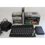 Sinclair ZX 48k Spectrum personal computer includes keyboard, games, software pack, games design