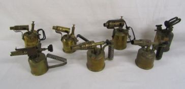 7 blow torches includes - Brevete Vesta Paris N & M,  Wm Marples & Sons Ltd, Optimus No 406, 321 &