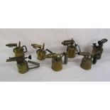 7 blow torches includes - Brevete Vesta Paris N & M,  Wm Marples & Sons Ltd, Optimus No 406, 321 &