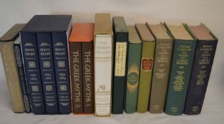 Folio Society:3 volumes of Pepy's Diary, The Greek Myths volumes I & II, Arabian Nights etc &