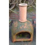 Terracotta beehive chimenea