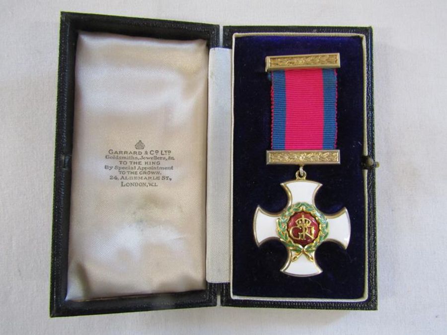 George VI enamelled Distinguished Service Order Medal in the original presentation case marked - Image 6 of 18