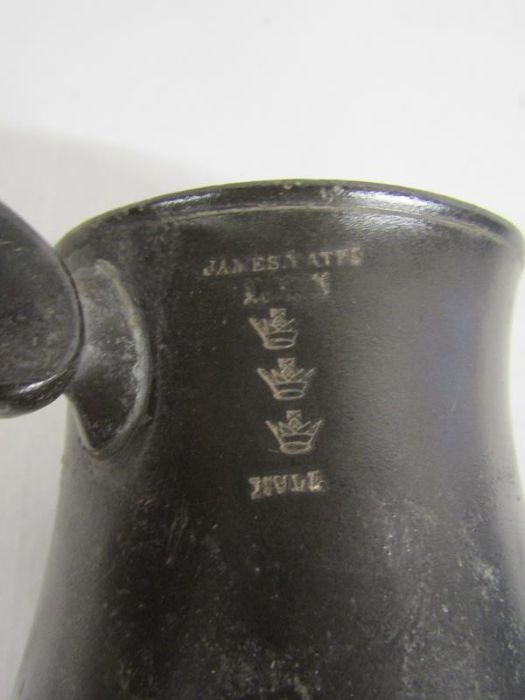 James Yates pewter tankard, small hip flask, John Players & Son cigarette card album hints on - Image 2 of 7