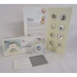 The Royal Mint - The Snowman 2018 UK 50p silver proof coin and Winnie the Pooh 50p coin collection